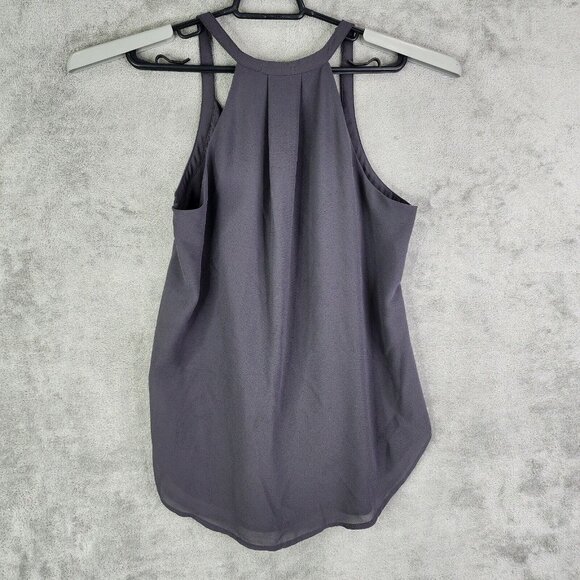Womens Gray Dainty Hooligan Wrap Front Cami Tank Top V Neck Size L - Picture 9 of 13